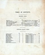 Table of Contents, Stanton County 1919